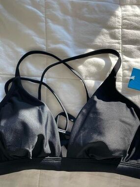 NWT Cupshe Black Bikini Top - S
